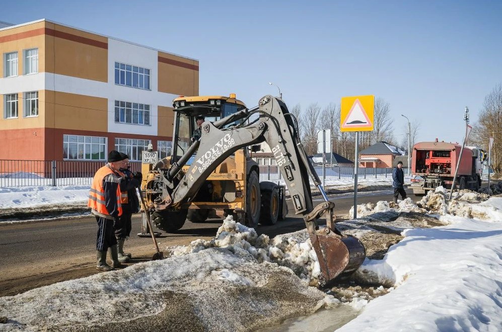 В Рыбинске начали пропуск паводковых вод в частном секторе