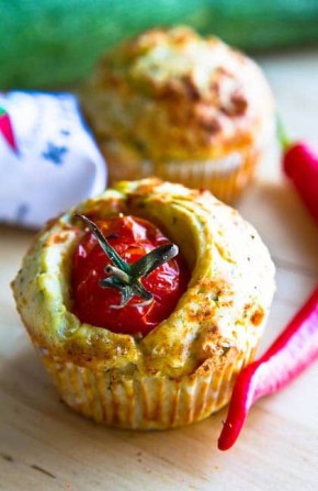 Маффины с кабачками и брынзой
