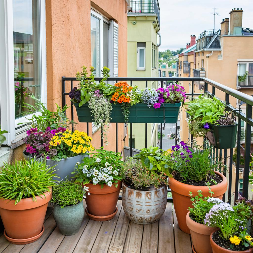 Контейнерный цветник: как создать зеленый оазис на балконе