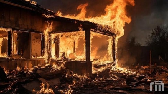 Под Ярославлем сгорел жилой дом