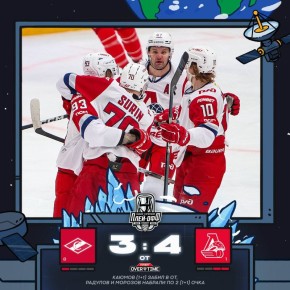 «Локомотив» вышел вперед в серии первого раунда плей-офф КХЛ со «Спартаком»