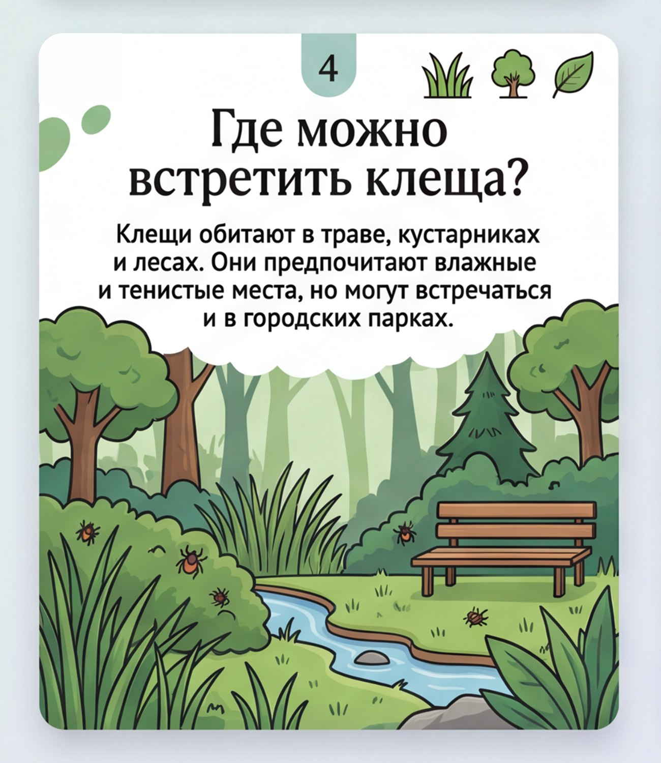 Что важно знать о клещах. В теплый период возрастает риск встречи с клещами Что важно знать о клещах. В теплый период возрастает риск встречи с клещами