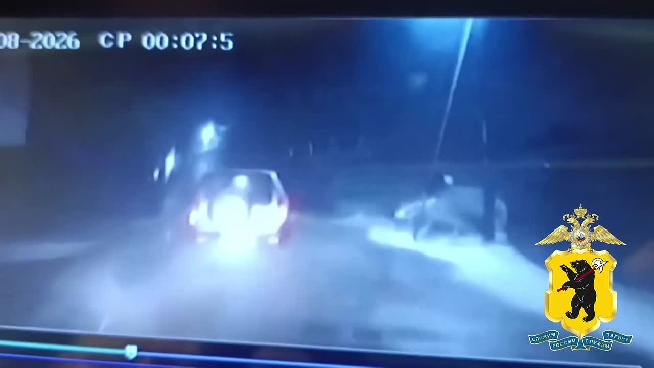 12345. Ярославские инспектора ДПС применили оружие для остановки иномарки под управлением пьяного водителя