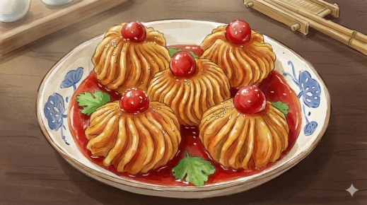 Картофельные хризантемы: удивите своих гостей