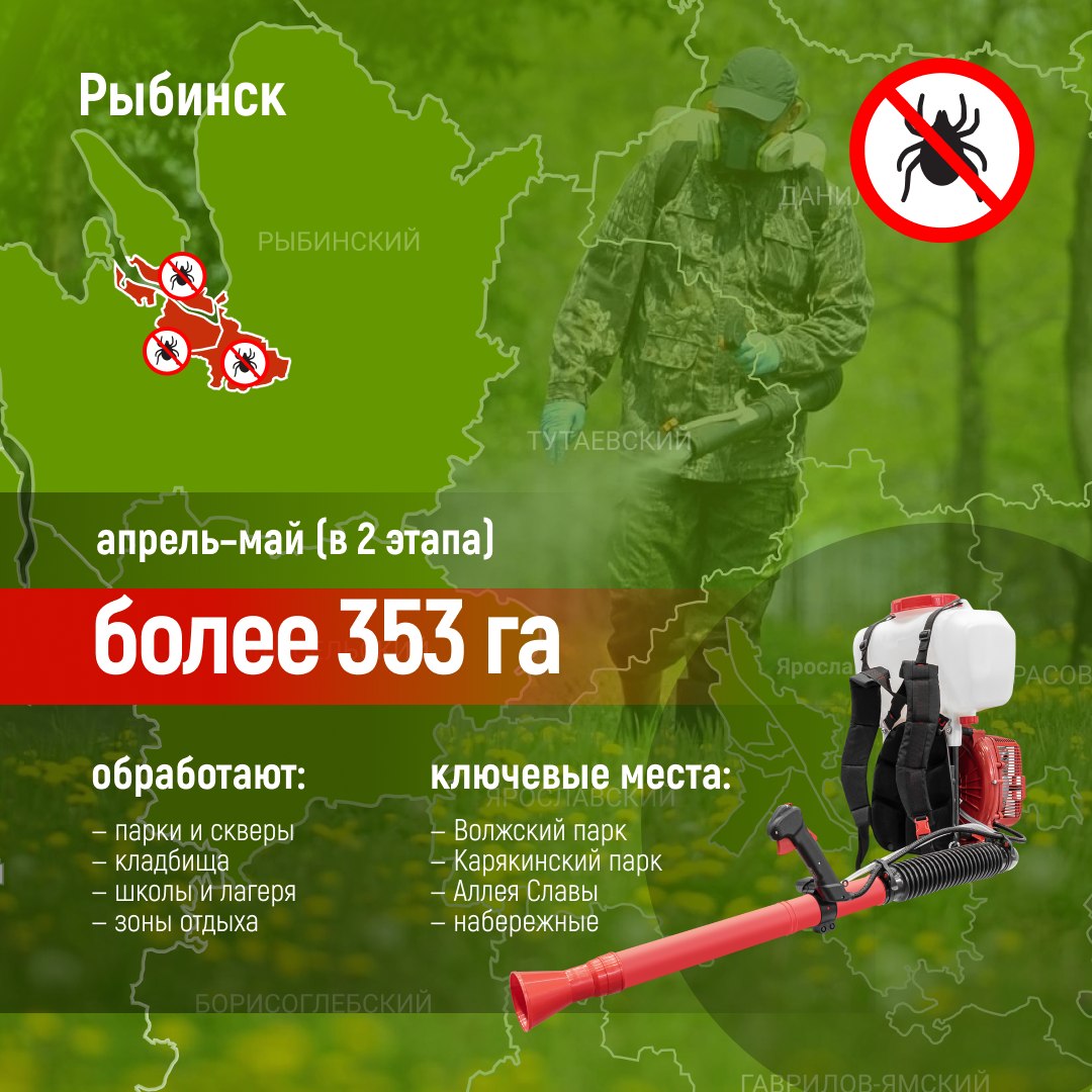 В регионе стартует обработка территорий от клещей