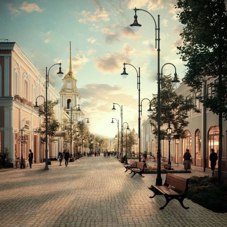 В Рыбинске продолжается благоустройство исторического центра В Рыбинске продолжается благоустройство исторического центра