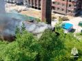 В Ярославле горела бывшая паровая мельница
