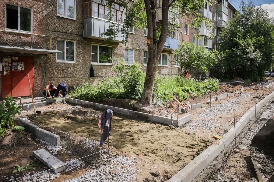 В Рыбинске продолжаются работы по программе «Наши дворы» В Рыбинске продолжаются работы по программе «Наши дворы»