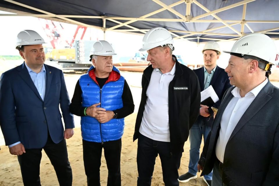 Михаил Евраев: Осмотрел ход строительства третьего моста через Волгу в Ярославле Михаил Евраев: Осмотрел ход строительства третьего моста через Волгу в Ярославле