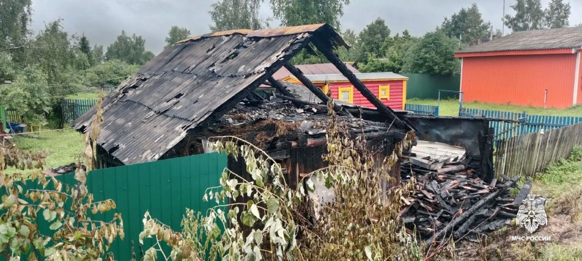 Предварительно грозовой разряд стал причиной пожара в Даниловском округе Предварительно грозовой разряд стал причиной пожара в Даниловском округе
