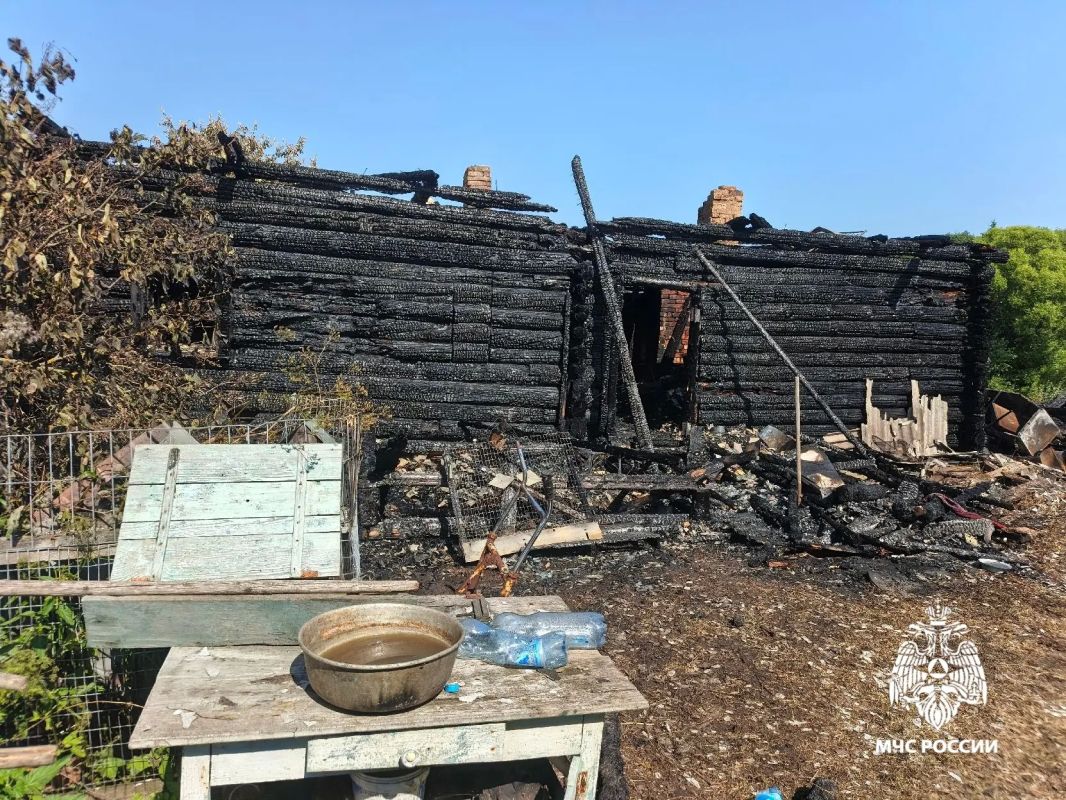 В результате пожара погиб пожилой мужчина В результате пожара погиб пожилой мужчина