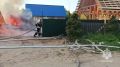 Пожарные не допустили распространение пожара на рядом стоящие дома