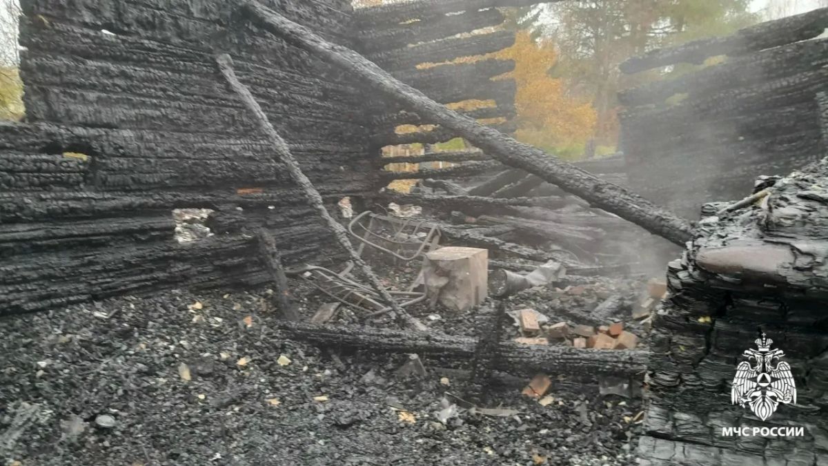 В результате пожара погиб человек В результате пожара погиб человек