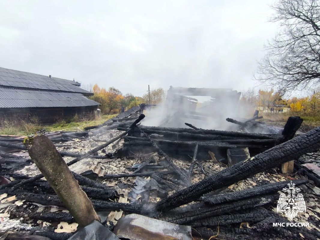В результате пожара погиб человек В результате пожара погиб человек