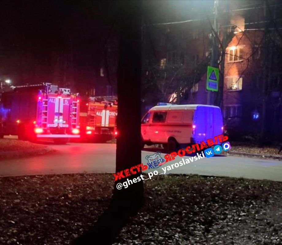 Ночной пожар в Ярославле унёс жизнь человека Ночной пожар в Ярославле унёс жизнь человека